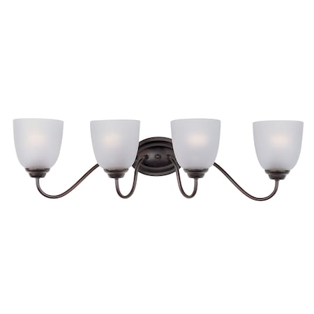 Maxim Lighting Stefan 4-Light 29.75" Wide Oil Rubbed Bronze Vanity Light 10074FTOI